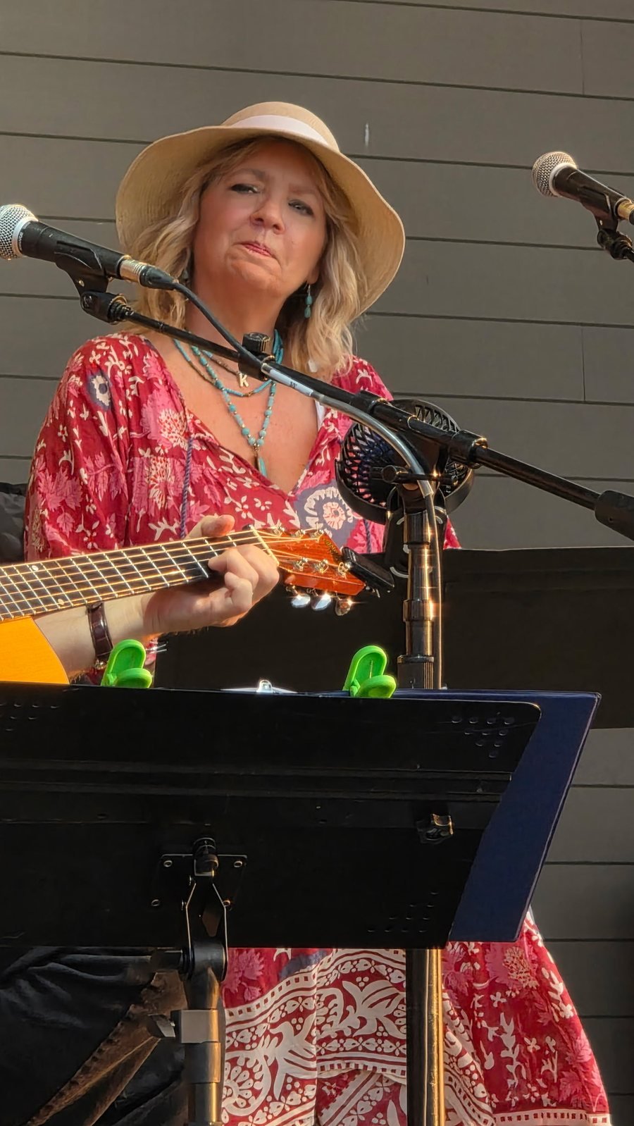 Kaija Bonde singing at the Levitt