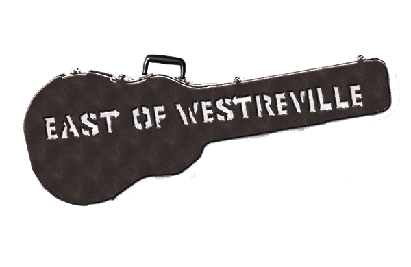 East of Westreville, lettered on a stenciled guitar case